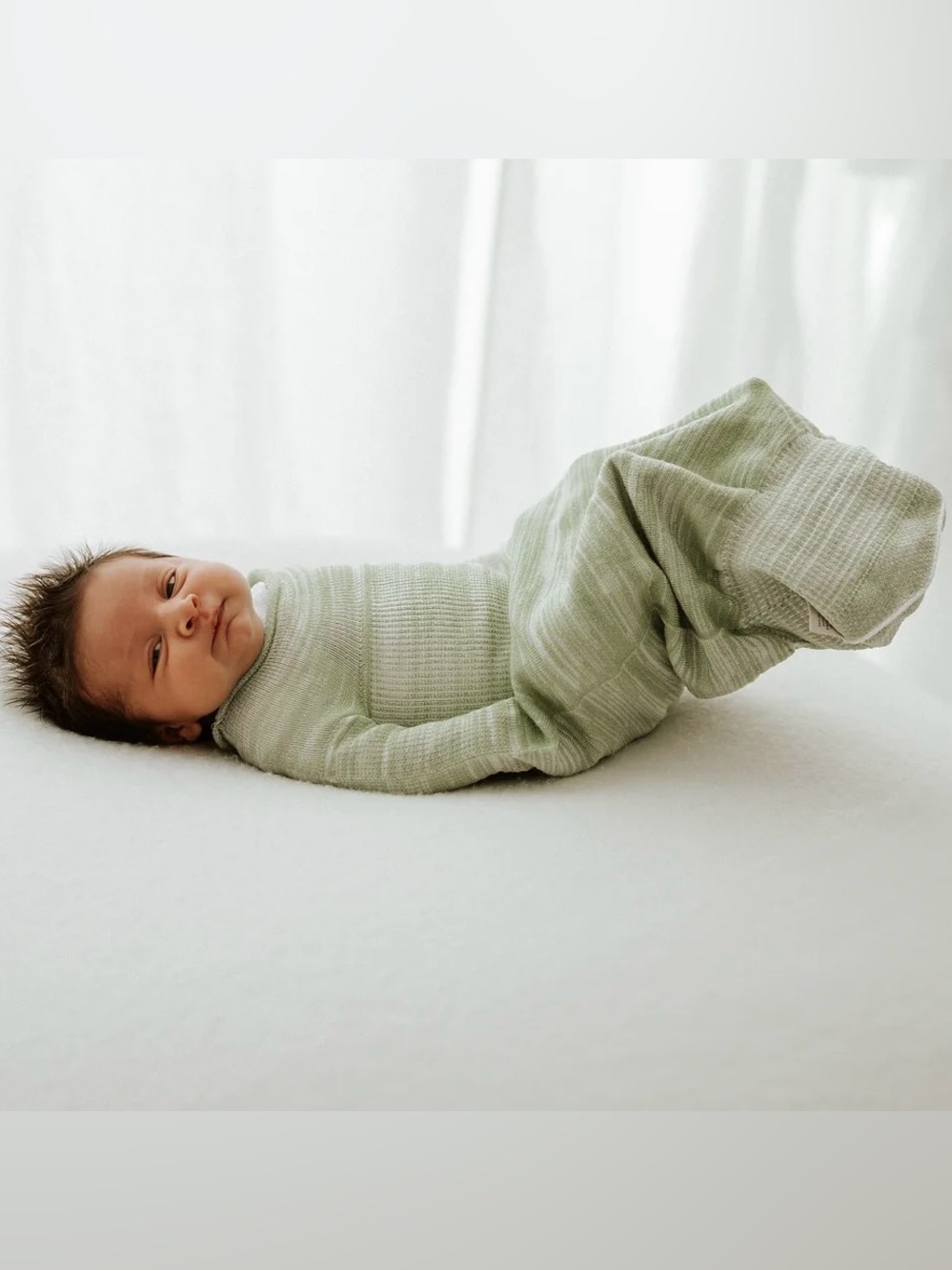 Swaddelini Bamboo Blend Mint Swaddle Sleep Sack